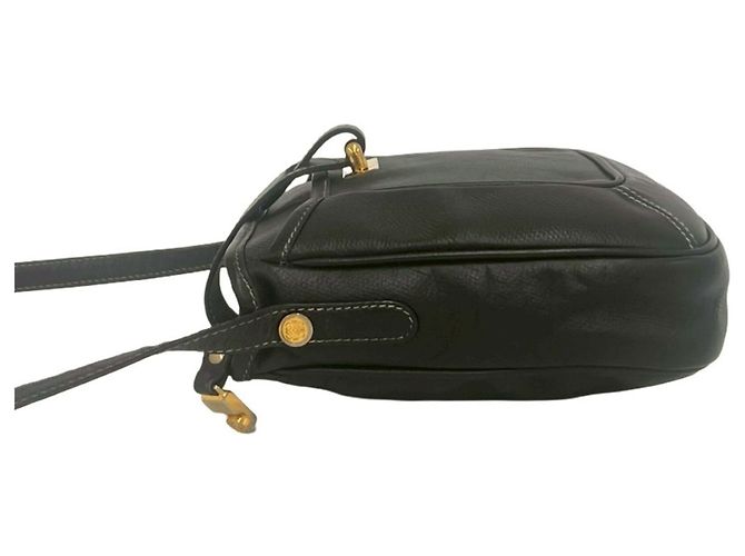 Loewe Vintage Anagram Logo Prägeleder Mini Schultertasche Schwarz - Ansicht 5