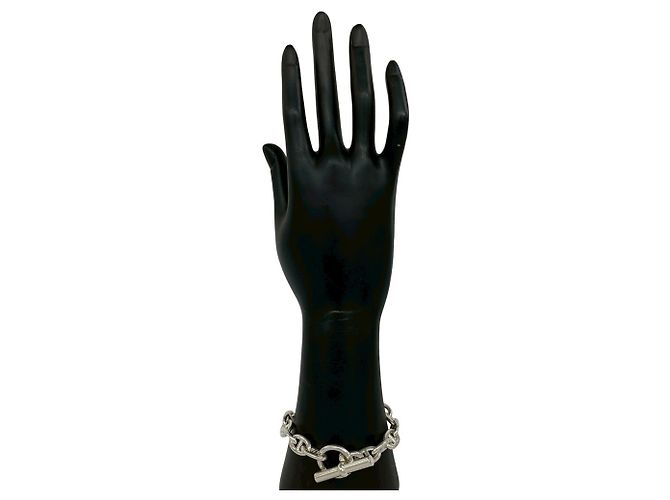 Hermès Hermes Chaine d'Ancre PM Silver Charm Bracelet Argento - vista 2