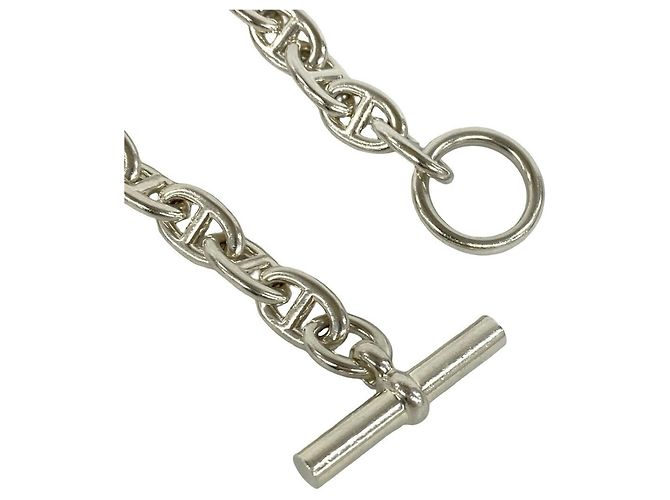 Hermès Hermes Chaine d'Ancre PM Silver Charm Bracelet Argento - vista 4