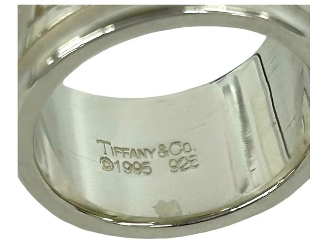 Anello Tiffany & Co. Vintage Atlas Wide Band Argento - vista 3