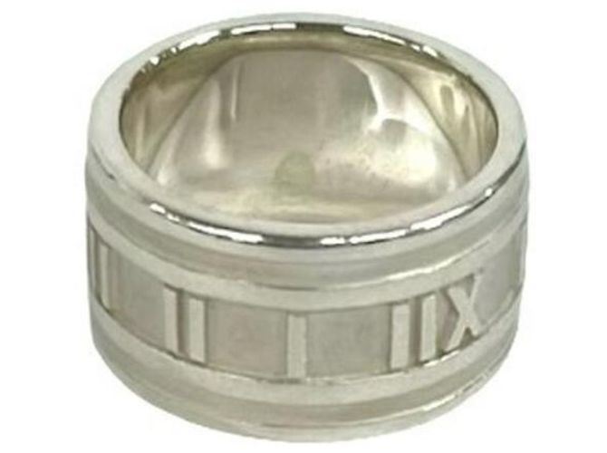 Anello Tiffany & Co. Vintage Atlas Wide Band Argento - vista 4