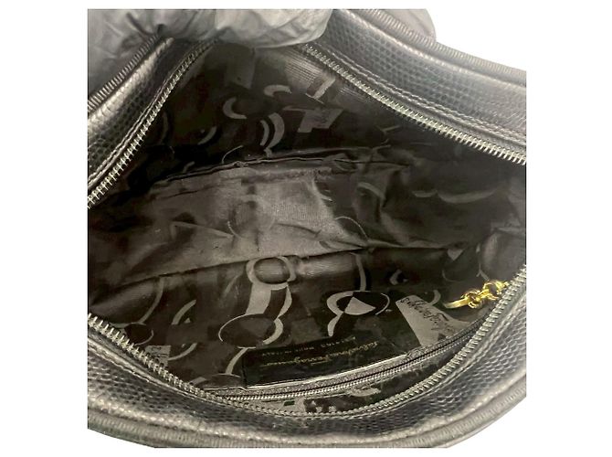 Borsa a tracolla e pochette in pelle Salvatore Ferragamo Vara Ribbon Hardware Nero - vista 9
