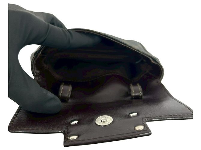 Borsa a tracolla in pelle marrone LOEWE - vista 10