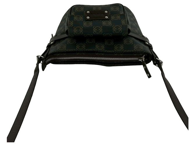 Borsa a tracolla in pelle marrone LOEWE - vista 4