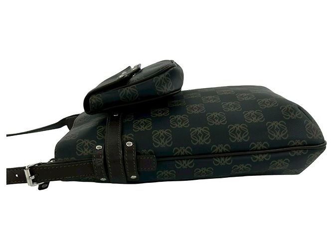 Borsa a tracolla in pelle marrone LOEWE - vista 5