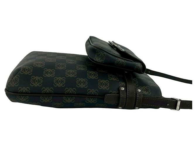 Borsa a tracolla in pelle marrone LOEWE - vista 6