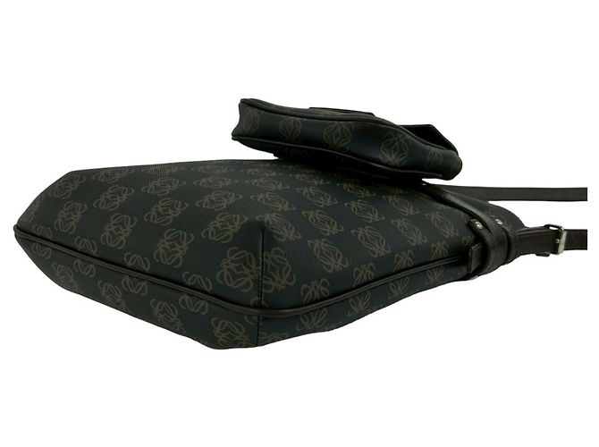 Borsa a tracolla in pelle marrone LOEWE - vista 8