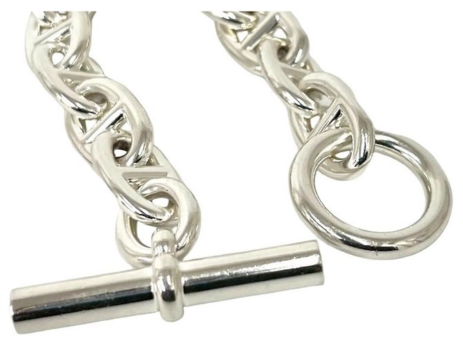 Hermès HERMES Chaine d'Ancre TGM Pulsera Plata - vista 4