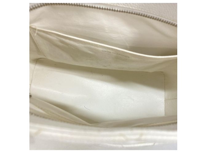 Timeless Bolsa Tote Chanel em couro de bezerro de grão branco - vista 4