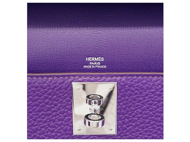 Hermès Hermes Jypsiere 28 Schultertasche Lila - Ansicht 5