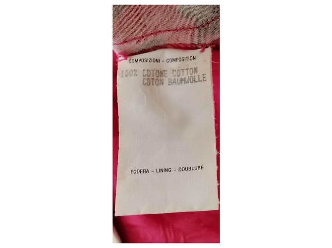 Pantalones Gucci de algodón rojo y rosa con estampado floral Negro Blanco Roja - vista 4