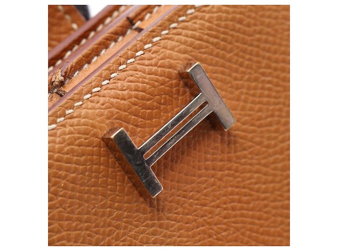 Hermès Hermes Bearn Soufflé Gold Bi-fold Long Wallet Braun - Ansicht 10