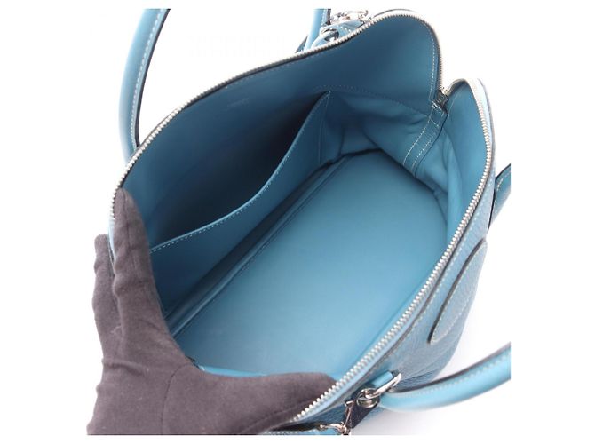 Hermès Borsa Hermes Bolide 35 Blue Jean - Ansicht 3