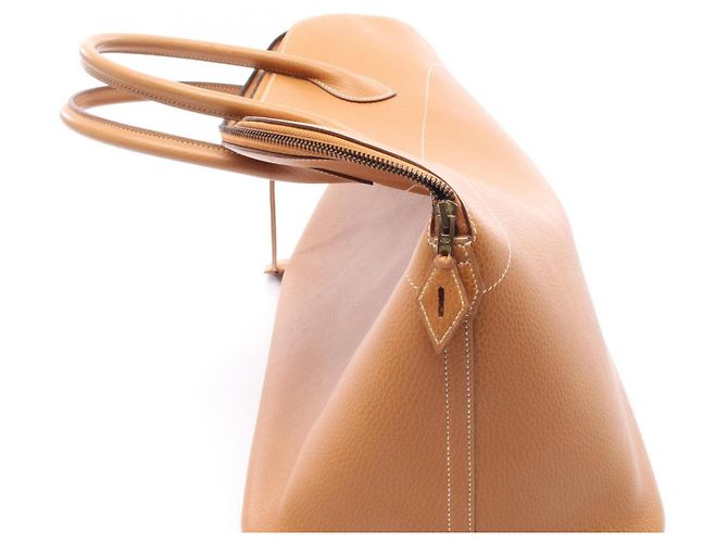 Hermès Borsa Hermes Bolide 45 in pelle Ardennes marrone - vista 10