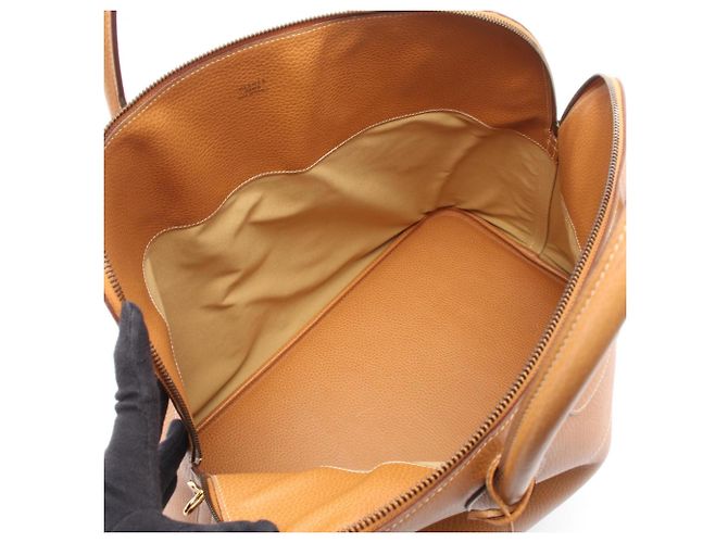 Hermès Borsa Hermes Bolide 45 in pelle Ardennes marrone - vista 3