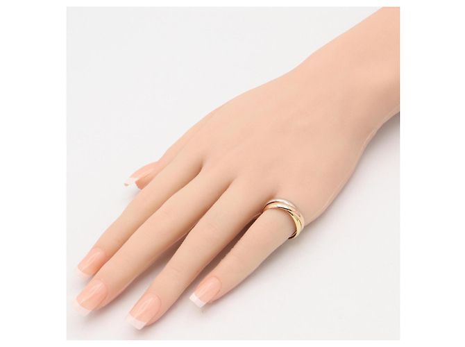 Anello Cartier Trinity in oro giallo bianco e rosa 18K Argento D'oro - vista 6
