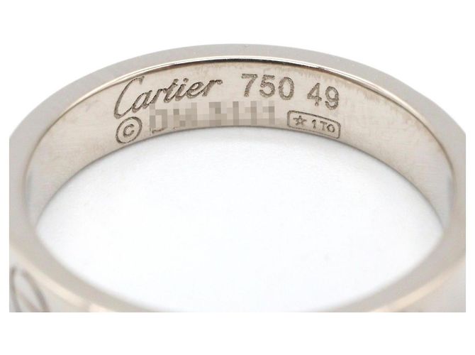 Anel Mini Love da Cartier em ouro branco 18K Prata - vista 3