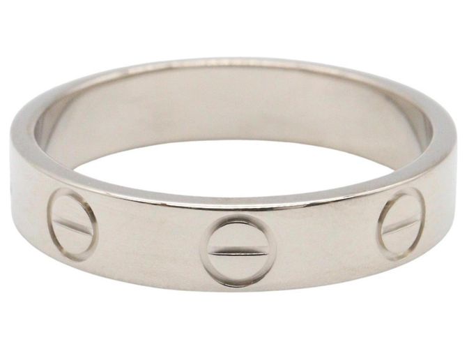 Cartier Mini Love Ring aus 18K Weißgold Silber - Ansicht 2