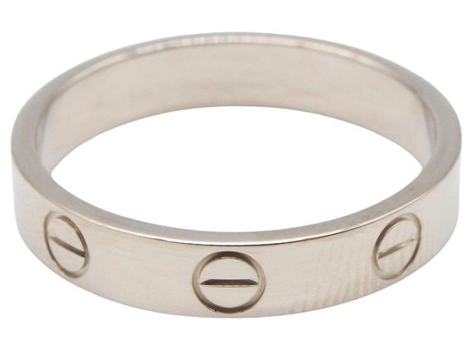 Anello Cartier Mini Love in oro bianco 18K Argento - vista 2