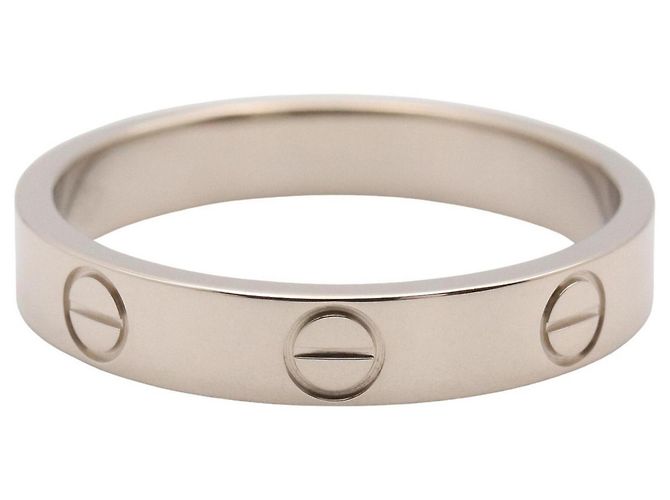 Cartier Mini Love Ring aus 18K Weißgold Silber - Ansicht 2