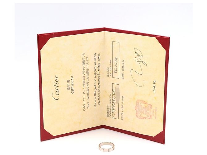 Cartier Mini Love Ring aus 18K Weißgold Silber - Ansicht 6