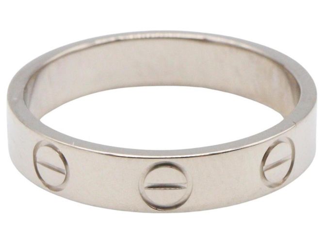 Anello Cartier Mini Love in oro bianco 18K Argento - vista 2
