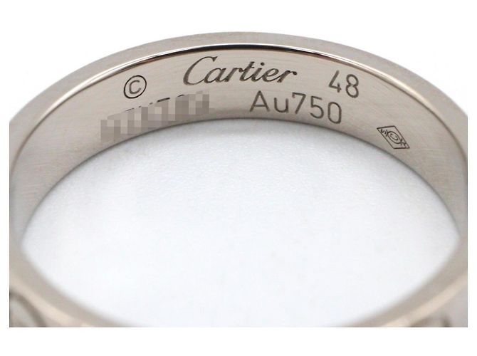 Anello Cartier Mini Love in oro bianco 18K Argento - vista 3