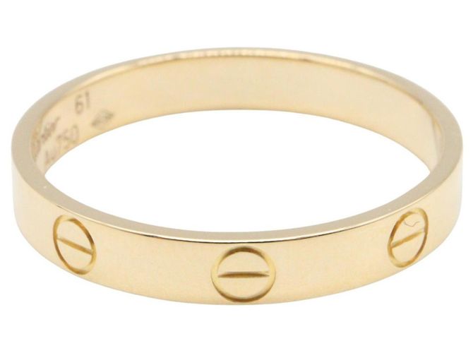 Anello Mini Love di Cartier in oro giallo D'oro - vista 2