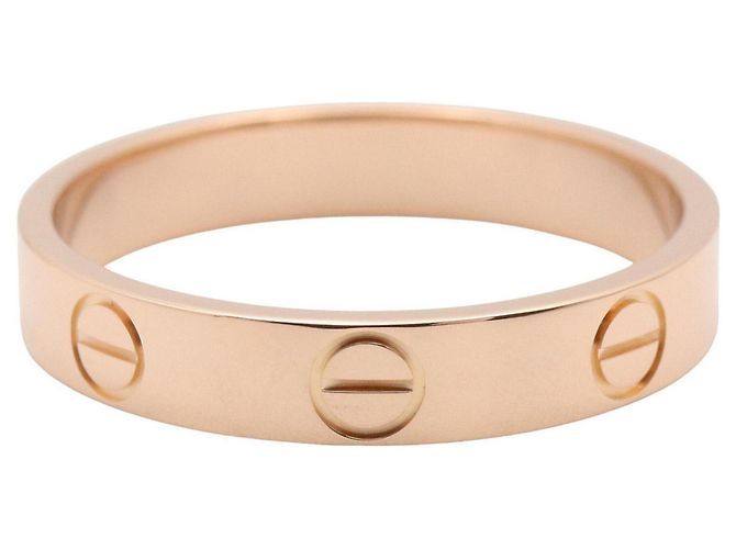 Anillo Mini Love de Cartier en oro rosa de 18K Dorado - vista 2