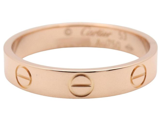 Anillo Mini Love de Cartier en oro rosa de 18K Dorado - vista 3