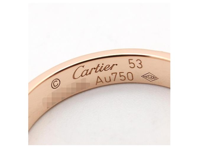 Anillo Mini Love de Cartier en oro rosa de 18K Dorado - vista 4