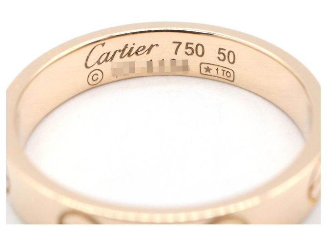 Anello Mini Love di Cartier in oro rosa 18K D'oro - vista 3