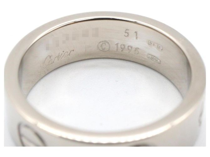Cartier Love Ring aus 18K Weißgold Silber - Ansicht 3