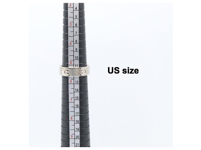 Cartier Love Ring aus 18K Weißgold Silber - Ansicht 5