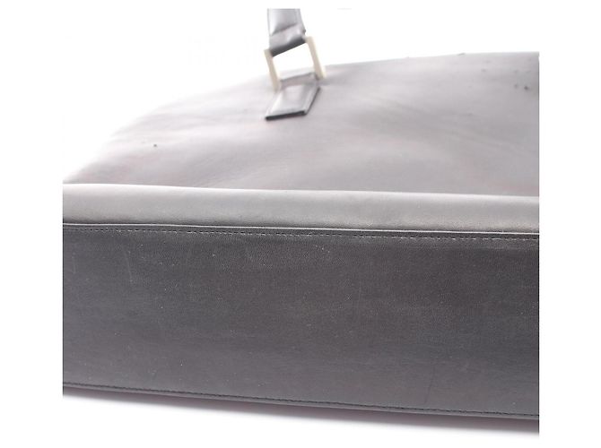 Borsa a tracolla Chanel in agnello nero - vista 11