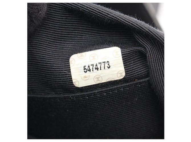 Borsa a tracolla Chanel in agnello nero - vista 5