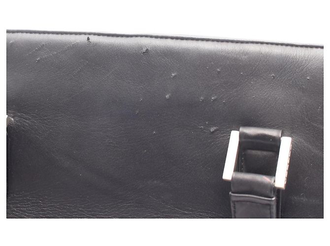 Borsa a tracolla Chanel in agnello nero - vista 9