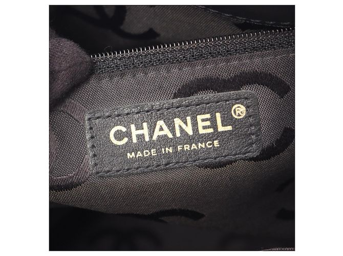 Borsa Tote Chanel Wild Stitch in pelle nera Nero - vista 4