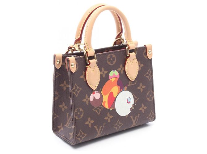 Borsa Louis Vuitton LV x TM OnTheGo BB Monogram Panda Marrone - vista 2