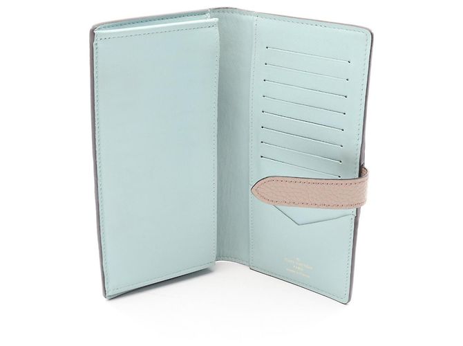 Louis Vuitton Bi-fold Long Wallet aus beige Leder - Ansicht 3