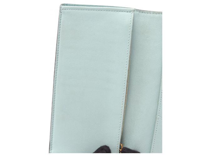 Louis Vuitton Bi-fold Long Wallet aus beige Leder - Ansicht 6