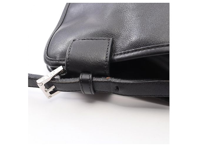 Borsa a tracolla Loewe Anagram in pelle nera Nero - vista 10