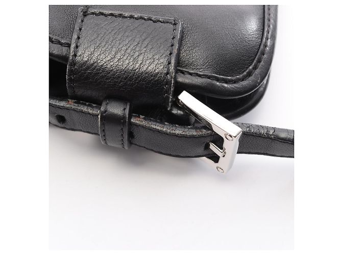 Borsa a tracolla Loewe Anagram in pelle nera Nero - vista 7