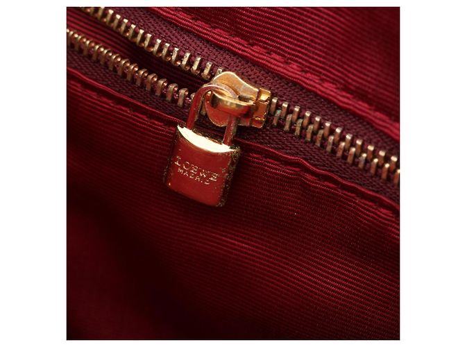 Borsa Tote Loewe Anagram Marrone Beige - vista 8