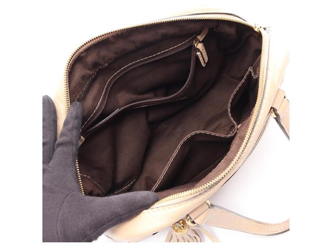 Borsa Loewe Madrid Anagram Beige - vista 3