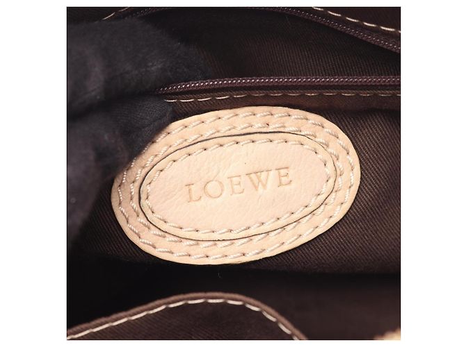Borsa Loewe Madrid Anagram Beige - vista 4