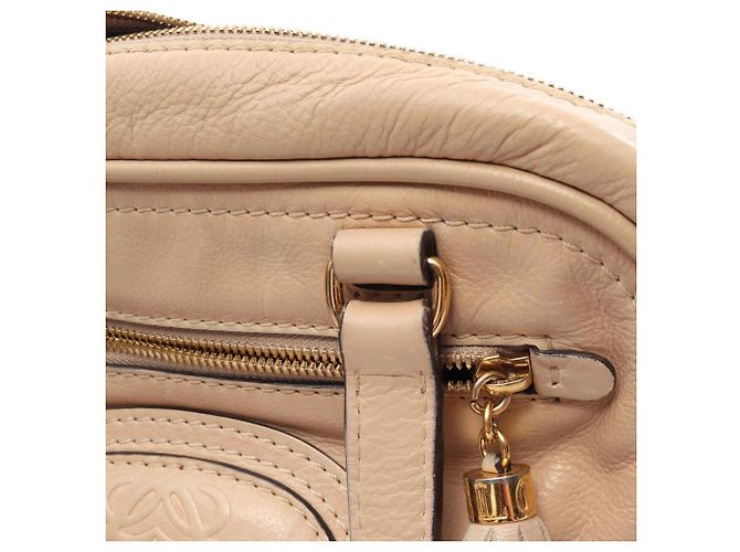 Borsa Loewe Madrid Anagram Beige - vista 7