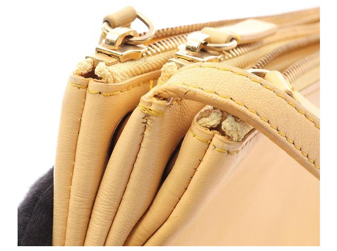 Céline Borsa a Spalla Trio Small Celine Giallo - vista 10