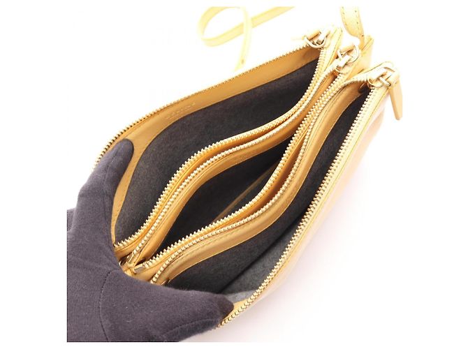 Céline Borsa a Spalla Trio Small Celine Giallo - vista 3