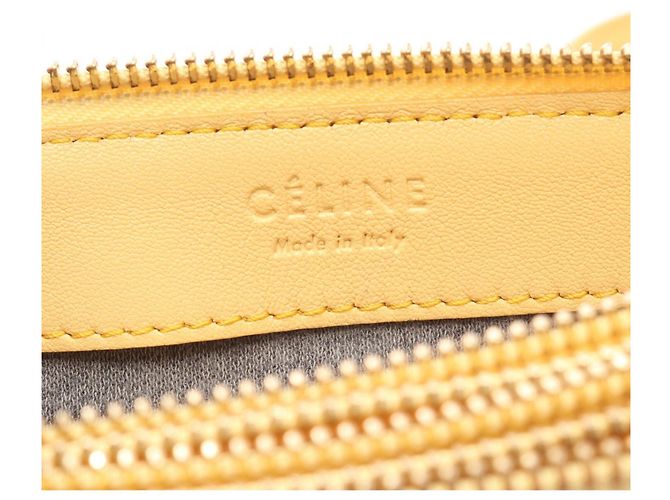 Céline Borsa a Spalla Trio Small Celine Giallo - vista 4